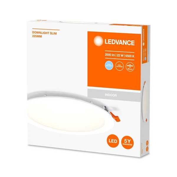 Foco Downlight Slim 225MM 22W 6500K 230V Blanco [LOTE DE 4 Unidades] OSRAM