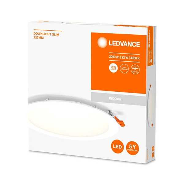 Foco Downlight Slim 225MM 22W 4000K 230V Blanco [LOTE DE 4 Unidades] OSRAM