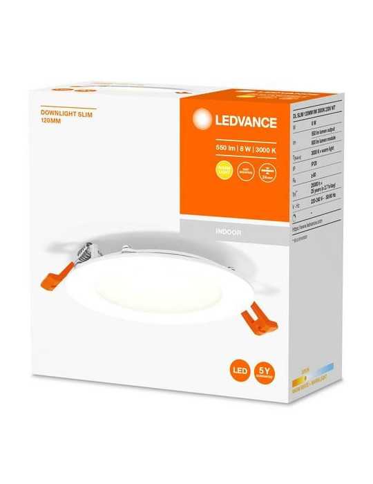 Foco Downlight Slim 120MM 8W 3000K 230V Blanco [LOTE DE 4 Unidades] OSRAM