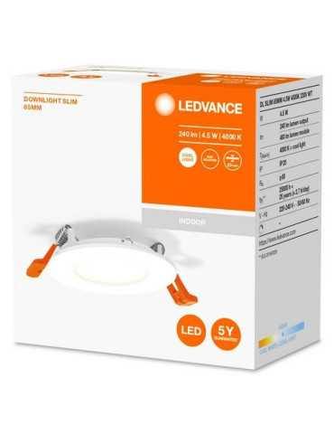 Foco Downlight Slim 85MM 4.5W 4000K 230V Blanco [LOTE DE 6 Unidades] OSRAM