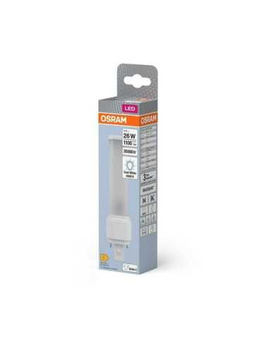 Lámpara LED Dulux D26 Em 9W 830 G24D-3 Fria [LOTE DE 4 Unidades] OSRAM