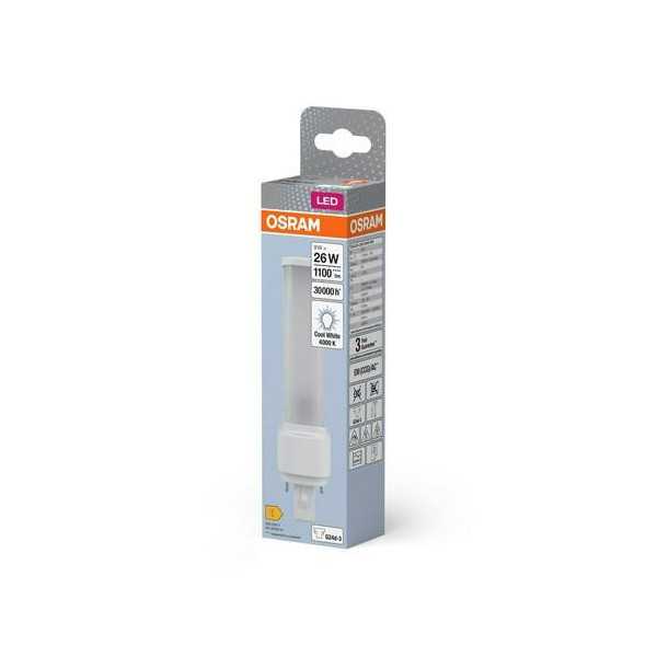 Lámpara LED Dulux D26 Em 9W 830 G24D-3 Fria [LOTE DE 4 Unidades] OSRAM