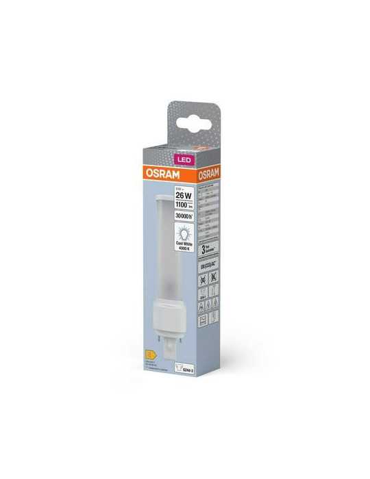 Lámpara LED Dulux D26 Em 9W 830 G24D-3 Fria [LOTE DE 4 Unidades] OSRAM