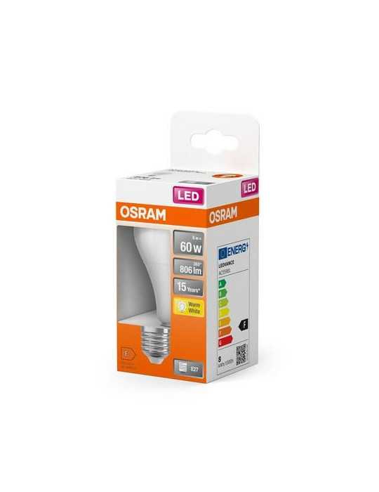 Bombilla LED Standar 8.5W/827 E27 Cálida [LOTE DE 14 Unidades] OSRAM
