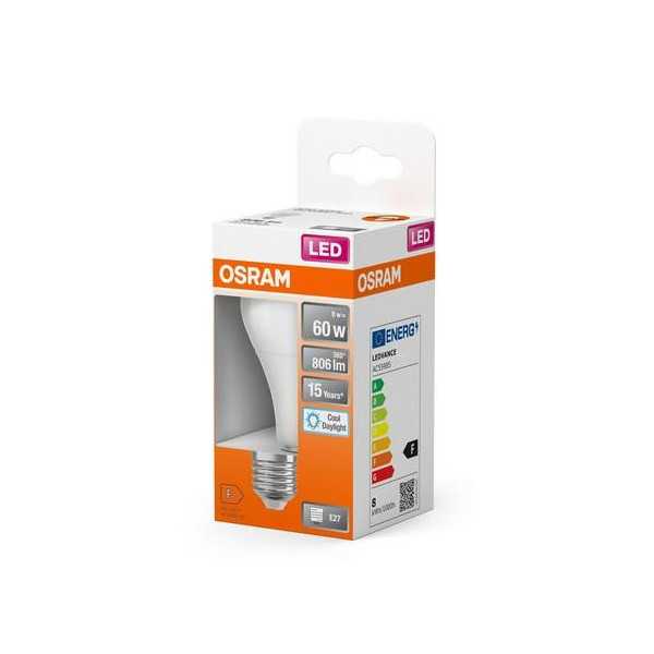 Bombilla LED Standar 8.5W/865 E27 Fria [LOTE DE 14 Unidades] OSRAM