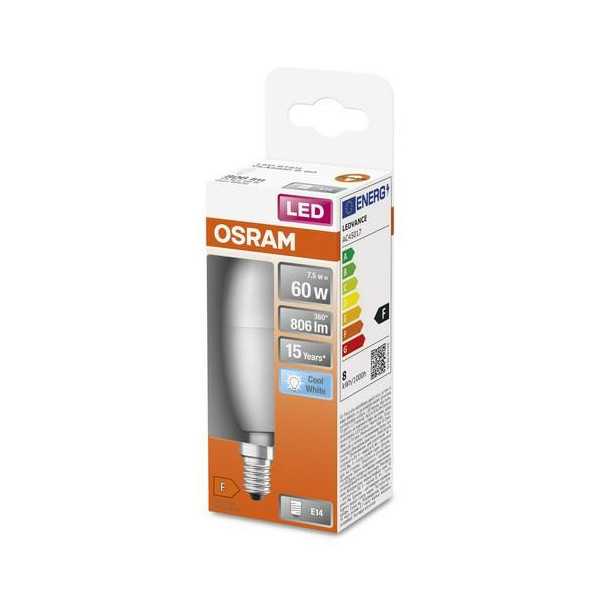 Bombilla LED Vela 7W/840 E14 Neutra [LOTE DE 10 Unidades] OSRAM