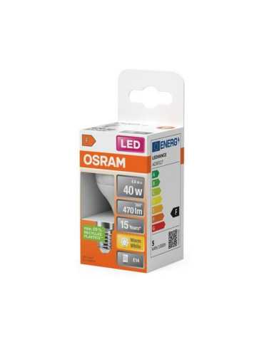 Bombilla LED Esférica 4.9W/827 E14 Cálida [LOTE DE 16 Unidades] OSRAM