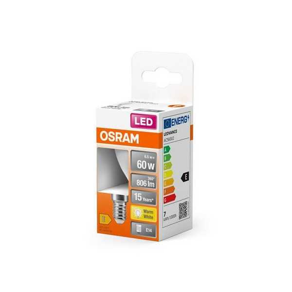 Bombilla LED Esférica 7W/827 E14 Cálida [LOTE DE 10 Unidades] OSRAM