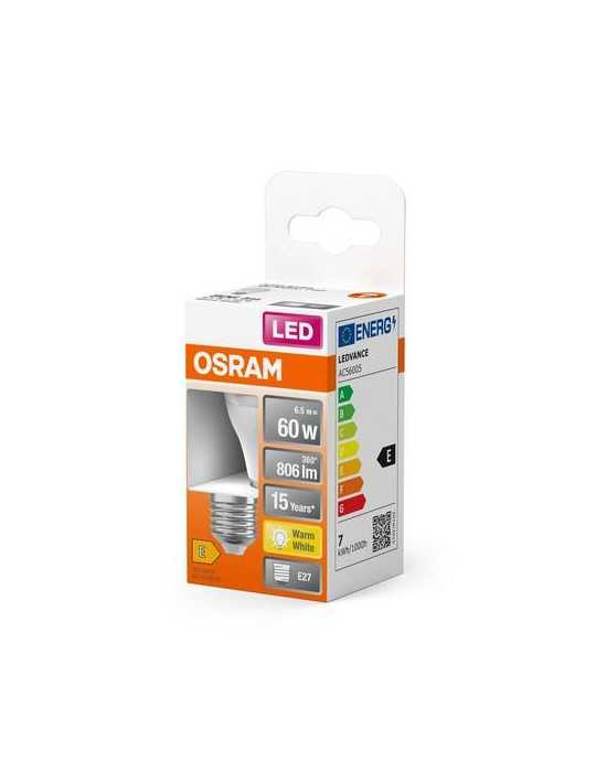 Bombilla LED Esférica 7W/827 E27 Cálida [LOTE DE 10 Unidades] OSRAM
