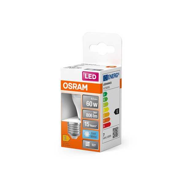 Bombilla LED Esférica 7W/840 E27 Neutra [LOTE DE 10 Unidades] OSRAM