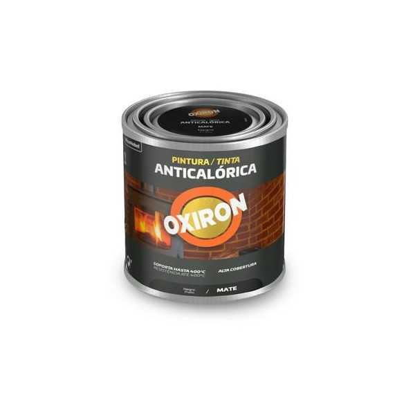 Pintura Anticalorica Negra 0,25L [LOTE DE 2 Unidades] OXIRON