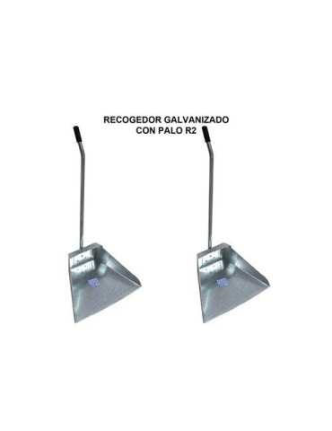 Recogedor Metálico Galvanizado con Palo R2 [LOTE DE 6 Unidades] PAMEX