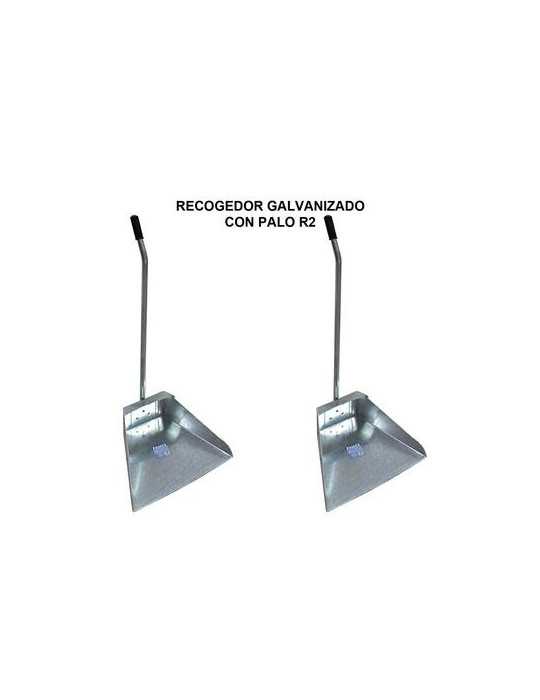 Recogedor Metálico Galvanizado con Palo R2 [LOTE DE 6 Unidades] PAMEX