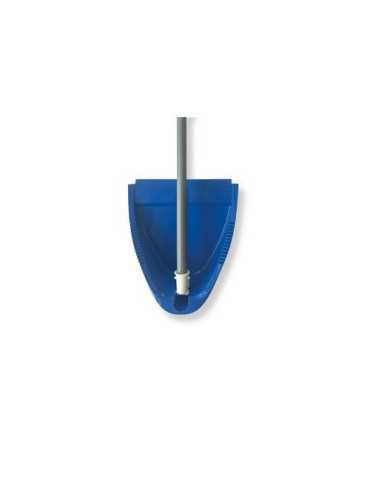 Recogedor Plegable Antivuelco Nacar Azul Palo Meta [LOTE DE 14 Unidades] PAMEX