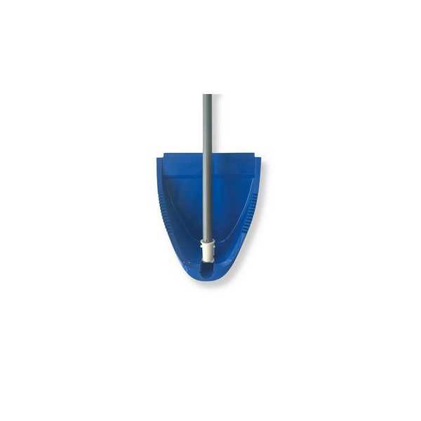Recogedor Plegable Antivuelco Nacar Azul Palo Meta [LOTE DE 14 Unidades] PAMEX