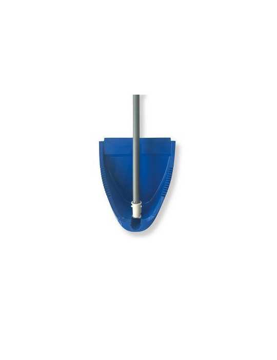 Recogedor Plegable Antivuelco Nacar Azul Palo Meta [LOTE DE 14 Unidades] PAMEX