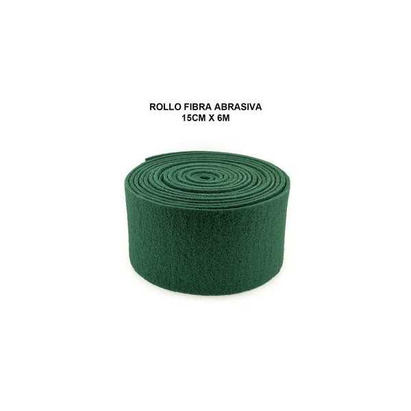 Rollo Fibra Abrasiva Verde 15CM X 6M Estropajo [LOTE DE 4 Unidades] PAMEX
