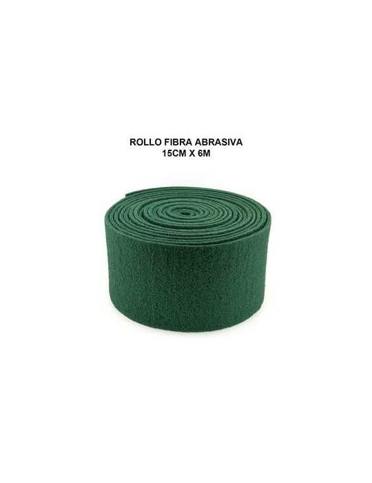 Rollo Fibra Abrasiva Verde 15CM X 6M Estropajo [LOTE DE 4 Unidades] PAMEX