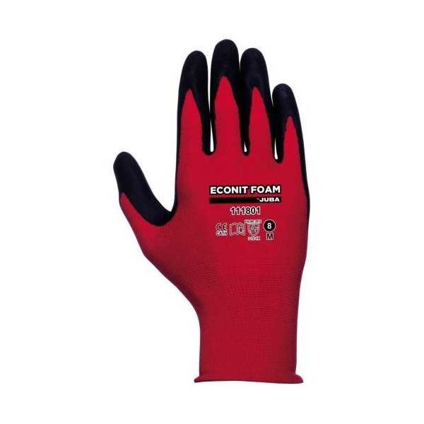 Guante Econit Foam Nylon+nitrilo H111801/09 [LOTE DE 12 Unidades] JUBA