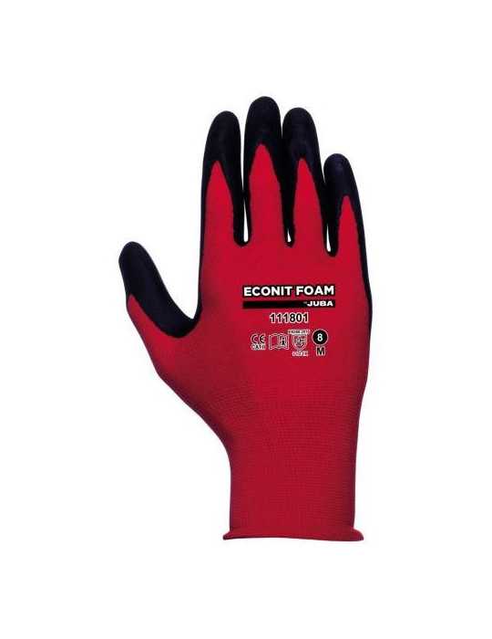 Guante Econit Foam Nylon+nitrilo H111801/09 [LOTE DE 12 Unidades] JUBA
