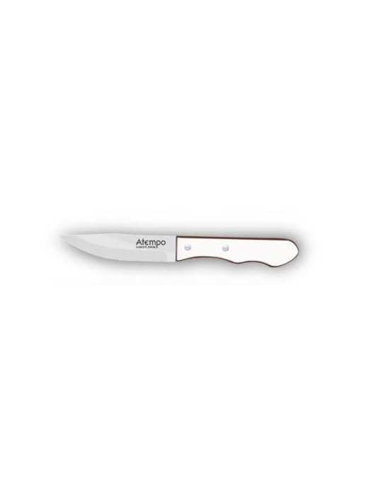 Cuchillo para Churrasco Mango Blanco 125-13 [LOTE DE 4 Unidades] KITCHEN BRANDS