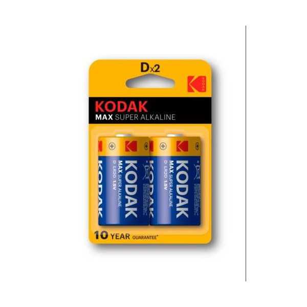 Pila Alcalina Max D LR20 (BL-2) 30952843 [LOTE DE 12 Unidades] KODAK