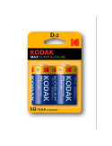 Pila Alcalina Max D LR20 (BL-2) 30952843 [LOTE DE 12 Unidades] KODAK