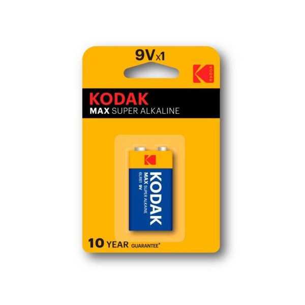 Pila Alcalina Max 9V 6LRR61 30952850 [LOTE DE 16 Unidades] KODAK