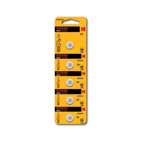 Pila Botón Litio Ultra 2025 3V (BL-5) 30411562 [LOTE DE 18 Unidades] KODAK