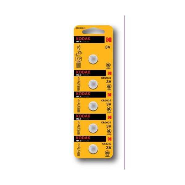 Pila Botón Litio Ultra 2032 3V (BL-5) 30411579 [LOTE DE 18 Unidades] KODAK