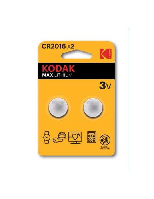 Pila Botón Litio Max 2016 (BL-2) 30417663 [LOTE DE 30 Unidades] KODAK