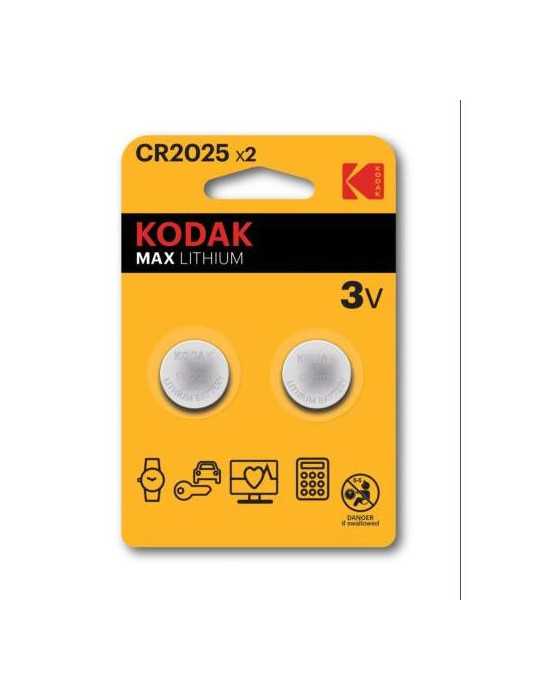 Pila Botón Litio Max 2025 (BL-2) 30417670 [LOTE DE 30 Unidades] KODAK