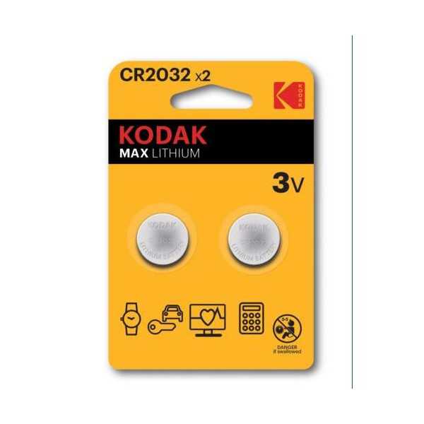 Pila Botón Litio Max 2032 (BL-2) 30417687 [LOTE DE 30 Unidades] KODAK