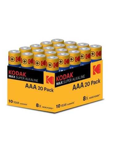 Pila Alcalina Max LR3 (Aaa) 20U [LOTE DE 6 Unidades] KODAK