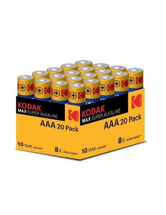 Pila Alcalina Max LR3 (Aaa) 20U [LOTE DE 6 Unidades] KODAK