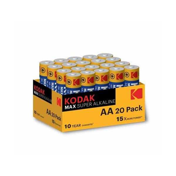 Pila Alcalina Max LR6 (Aa) Pack 20U [LOTE DE 6 Unidades] KODAK