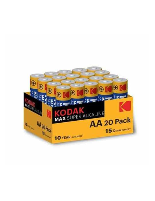 Pila Alcalina Max LR6 (Aa) Pack 20U [LOTE DE 6 Unidades] KODAK