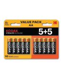 Pilas Alcalinas Xtralife Aa LR6 (5+5) [LOTE DE 10 Unidades] KODAK