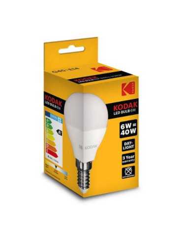 Bombilla LED Esférica G45 E14 6W Dia [LOTE DE 18 Unidades] KODAK