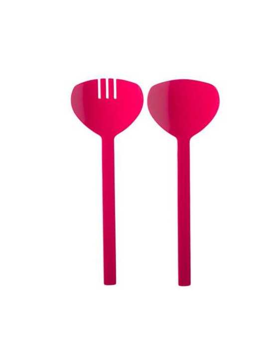 Set 2 Piezas Servir Ensalada Conix Rub. red [LOTE DE 6 Unidades] KOOK TIME