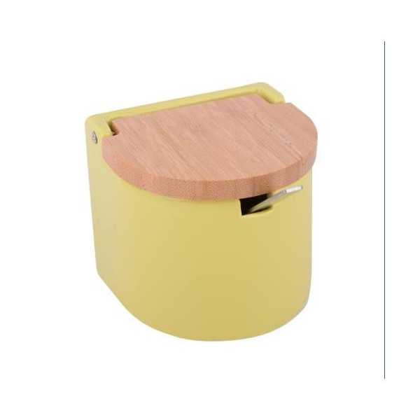 Azucarero Cerámica/Bambú Lima Nordico F051555 [LOTE DE 4 Unidades] KOOK TIME