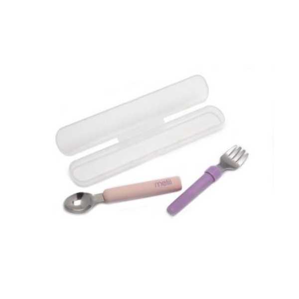 Set Cubierto Infantil Rosa/Morado 11100 [LOTE DE 4 Unidades] KOOK TIME