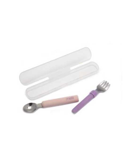 Set Cubierto Infantil Rosa/Morado 11100 [LOTE DE 4 Unidades] KOOK TIME