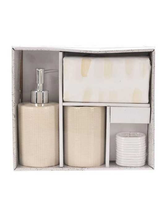 Set de Baño de 3 Piezas Diseños y Colores Variados [LOTE DE 4 Unidades] KOOPMAN