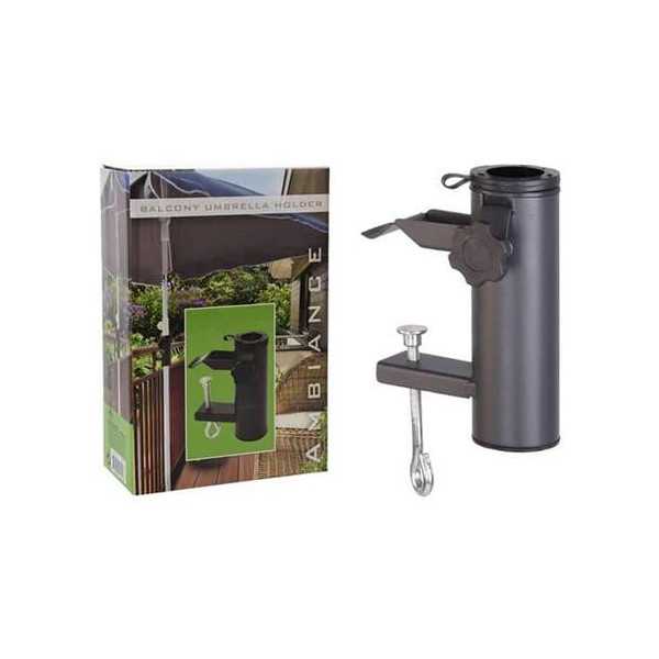 Soporte Parasol Balcon Regulable Hasta 38MM [LOTE DE 4 Unidades] KOOPMAN