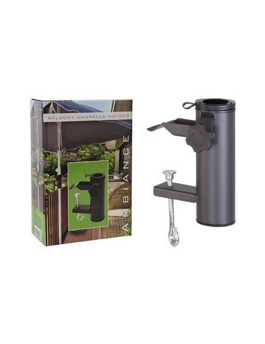 Soporte Parasol Balcon Regulable Hasta 38MM [LOTE DE 4 Unidades] KOOPMAN