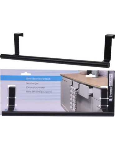 Percha Puerta 36X8CM Negro CY4653270 [LOTE DE 12 Unidades] KOOPMAN