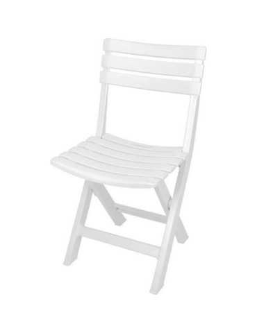 Silla Jardín Plegable Resina Komodo Blanca [LOTE DE 2 Unidades] KOOPMAN