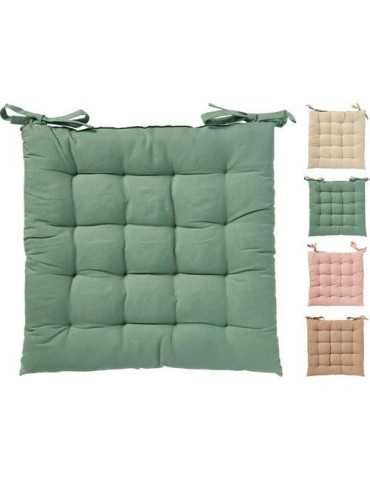 Cojin Silla Cuadrado D40CM Colores Surtidos [LOTE DE 6 Unidades] KOOPMAN