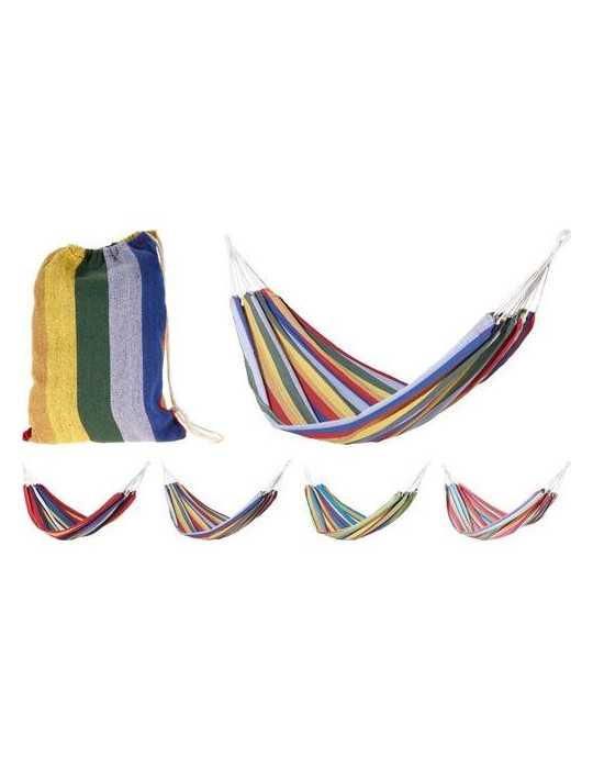 Hamaca Rayas 200X100CM 4 Colores Surtidos [LOTE DE 4 Unidades] KOOPMAN